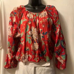 Ralph Lauren floral chiffon shirt